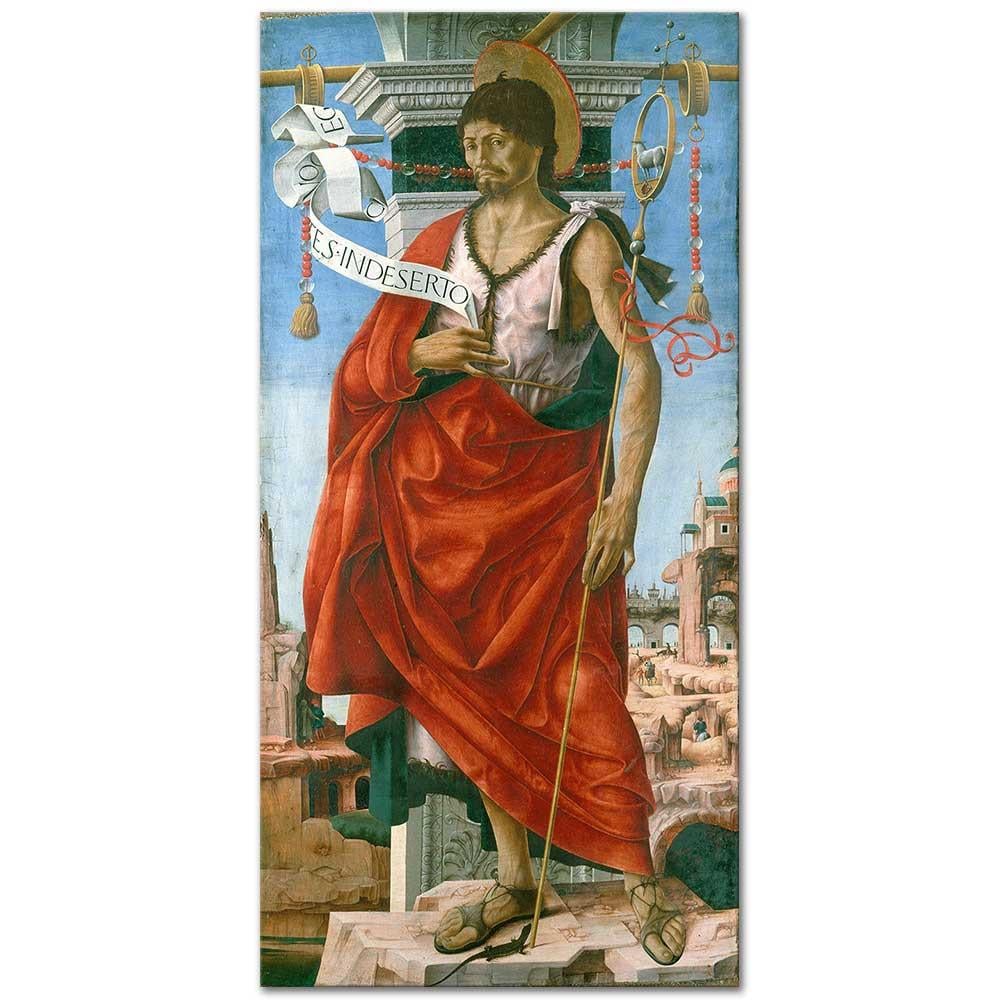 Francesco del Cossa San Giovanni Battista Kanvas Tablo