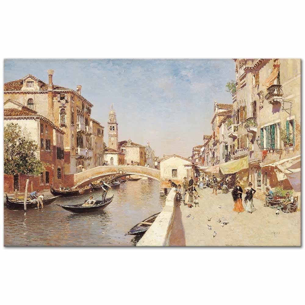 Martin Rico y Ortega San Lorenzo Venedik Kanvas Tablo