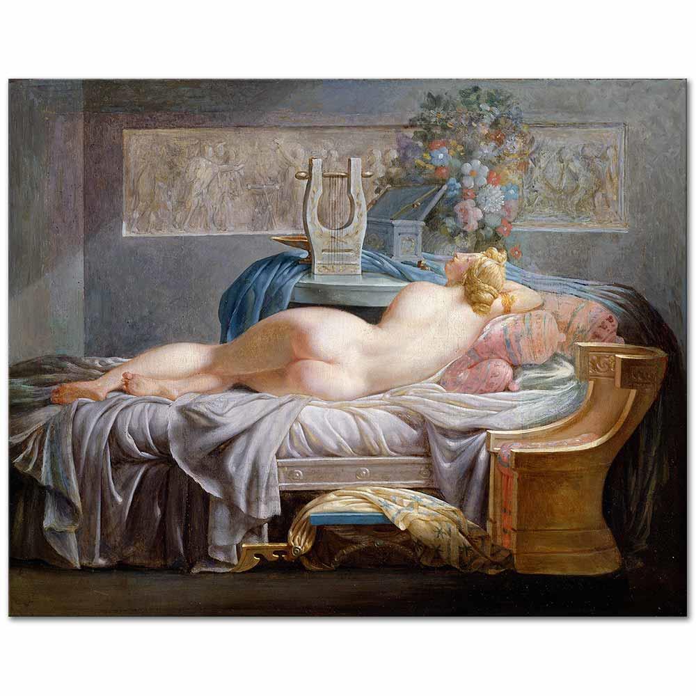 Jean-Baptiste Regnault Sapho Kanvas Tablo