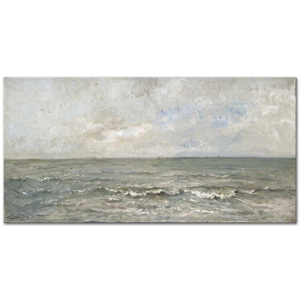 Charles François Daubigny Deniz Manzarası Kanvas Tablo