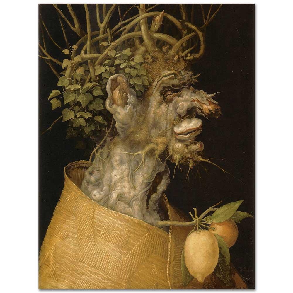 Giuseppe Arcimboldo Mevsimler Kanvas Tablo