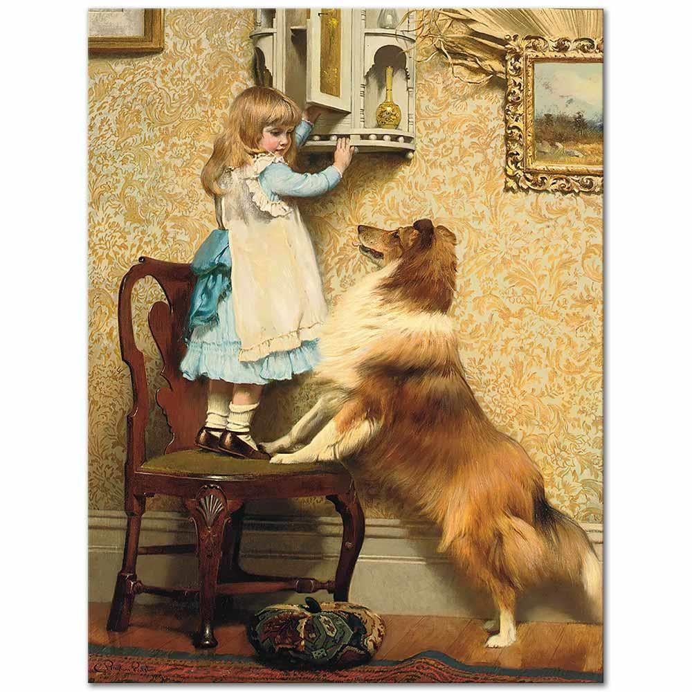 Charles Burton Barber Gizli Bölme Kanvas Tablo