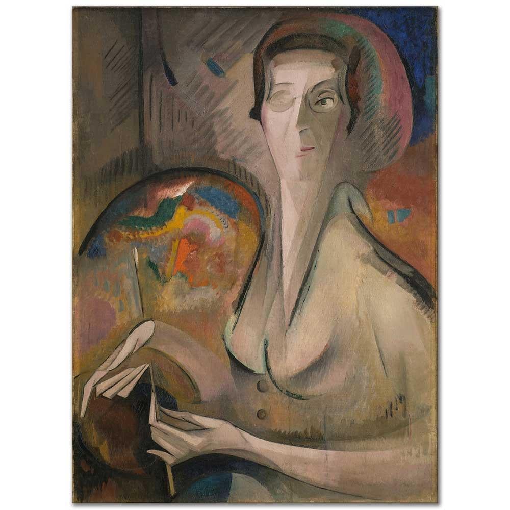 Alice Bailly Kendi Portresi Kanvas Tablo