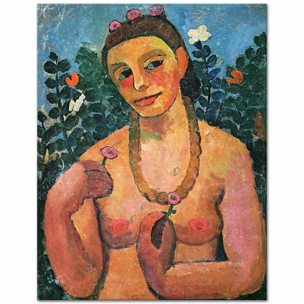 Paula Modersohn Becker Kendi Portresi Kanvas Tablo