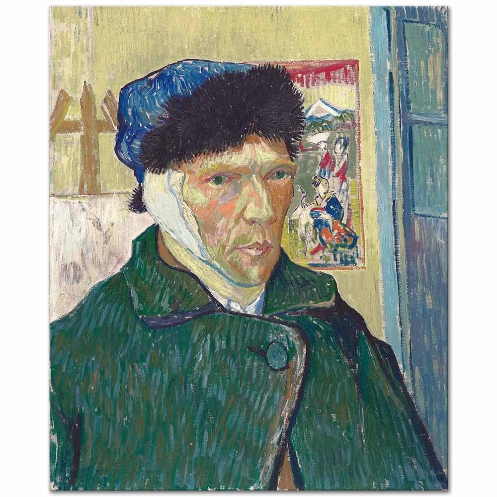Self Portrait with Bandaged Ear by Vincent van Gogh as Fine Art Print