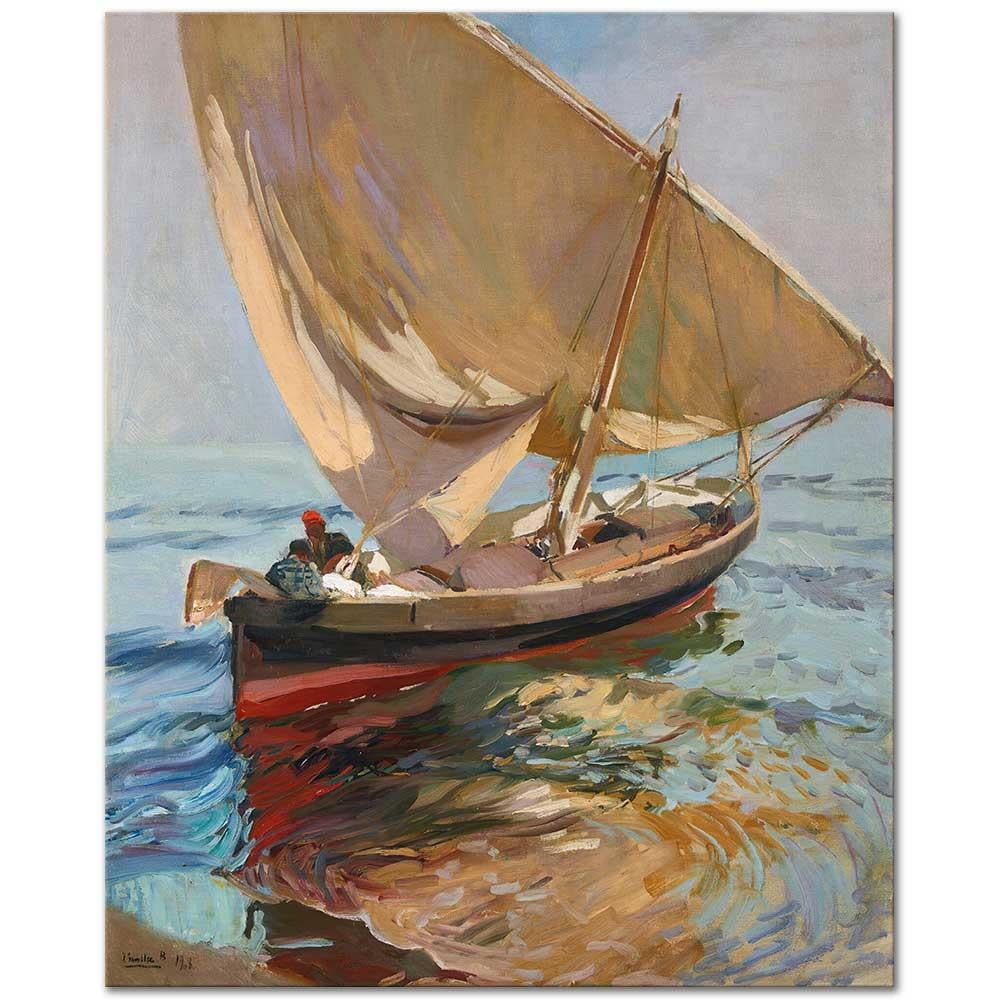 Joaquin Sorolla Denize Açılış, Valencia Kanvas Tablo