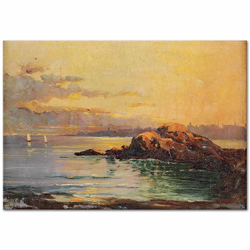 Şevket Dağ Sarayburnu Manzarası Kanvas Tablo