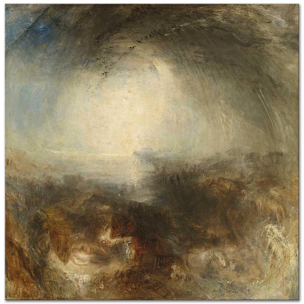 Joseph Mallord William Turner Gölgeler ve Karanlık Tufan Akşamı Kanvas Tablo