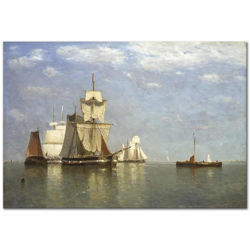Paul Jean Clays Bakım Öncesi Gemiler Kanvas Tablo