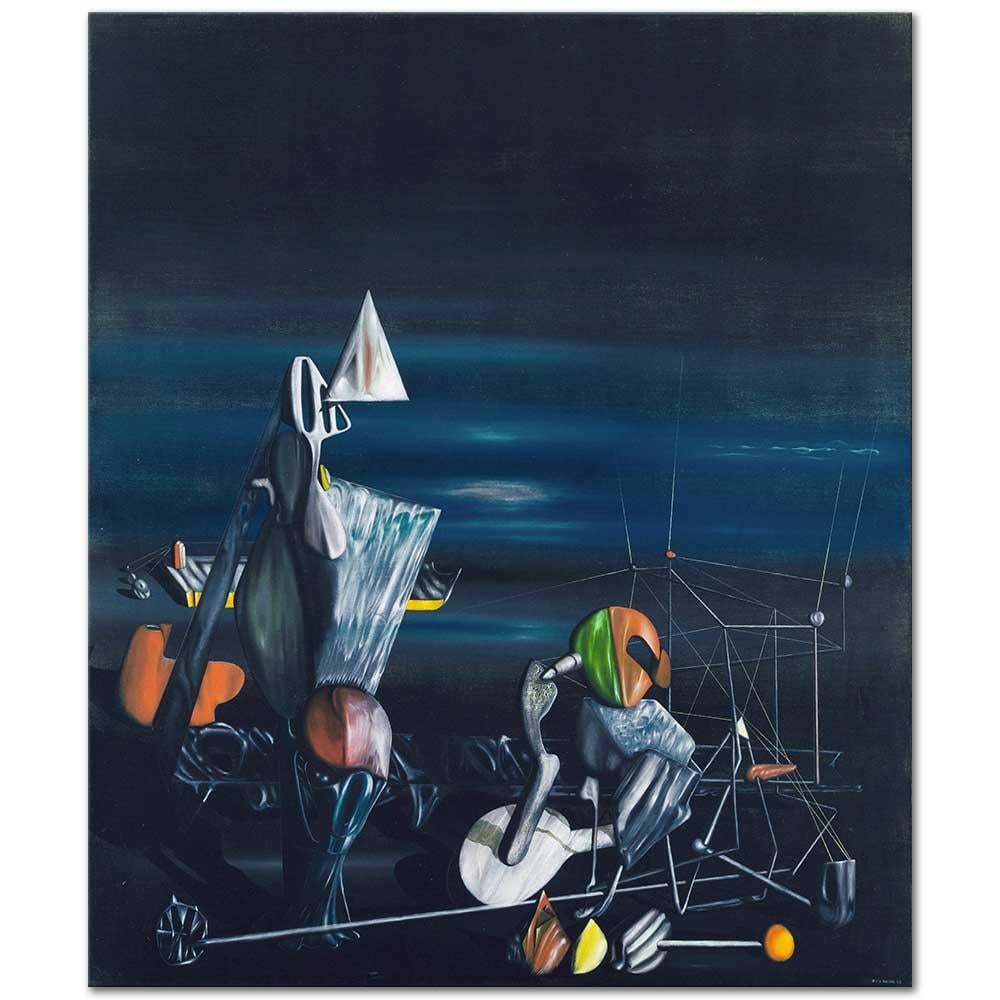 Yves Tanguy Yavaşça Kuzeye Doğru Kanvas Tablo