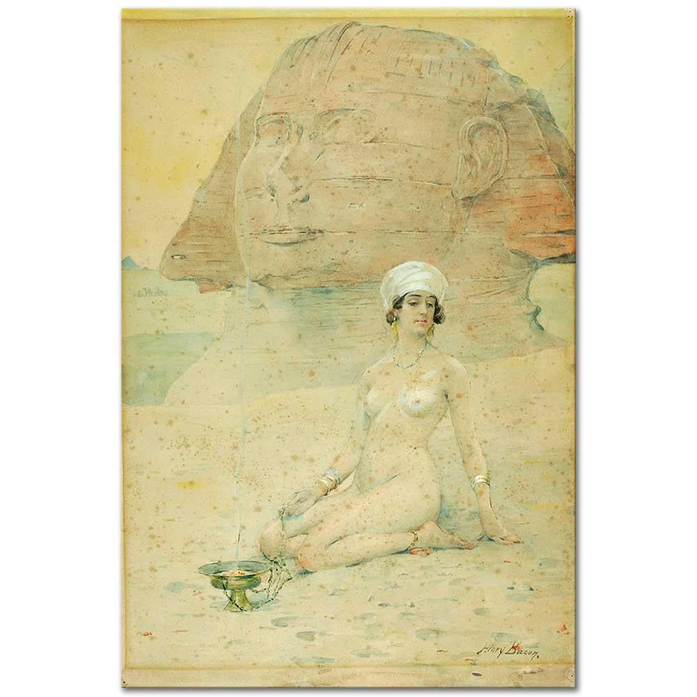 Henry Bacon Sfenks'in Ruhu Kanvas Tablo