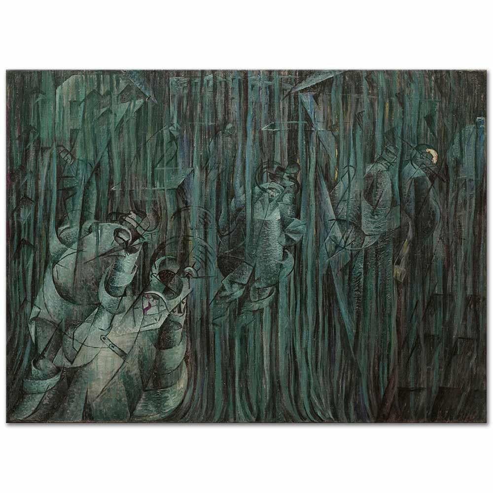 Umberto Boccioni Bilinç Devleti 03 Kanvas Tablo