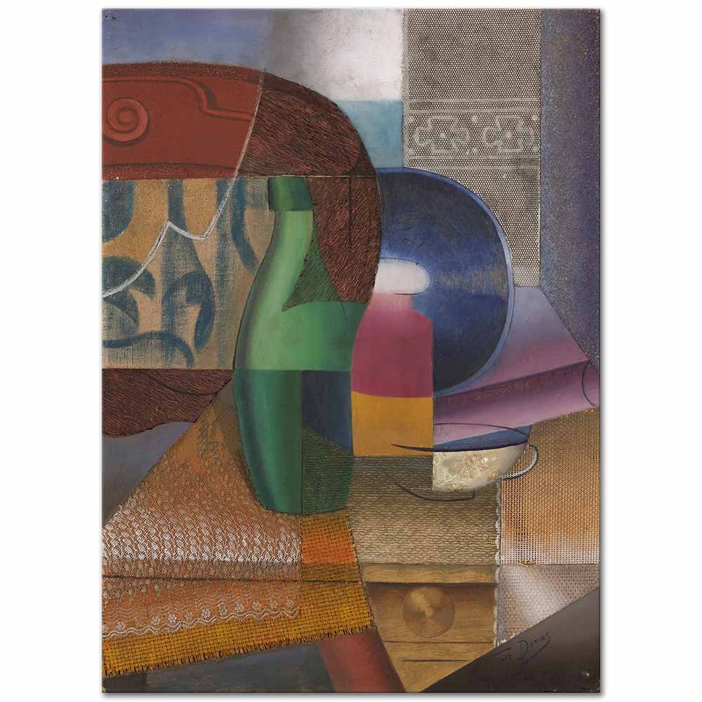 Still Life with Bottle and Cup by Marthe Donas as Fine Art Print