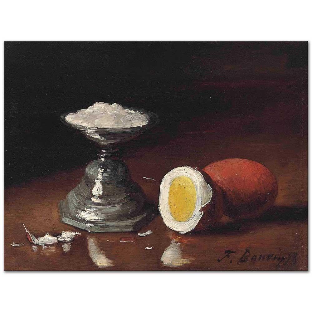 François Bonvin Yumurta ile Natürmort Kanvas Tablo