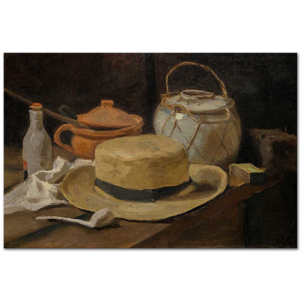 Still Life with Straw Hat by Vincent van Gogh as Fine Art Print