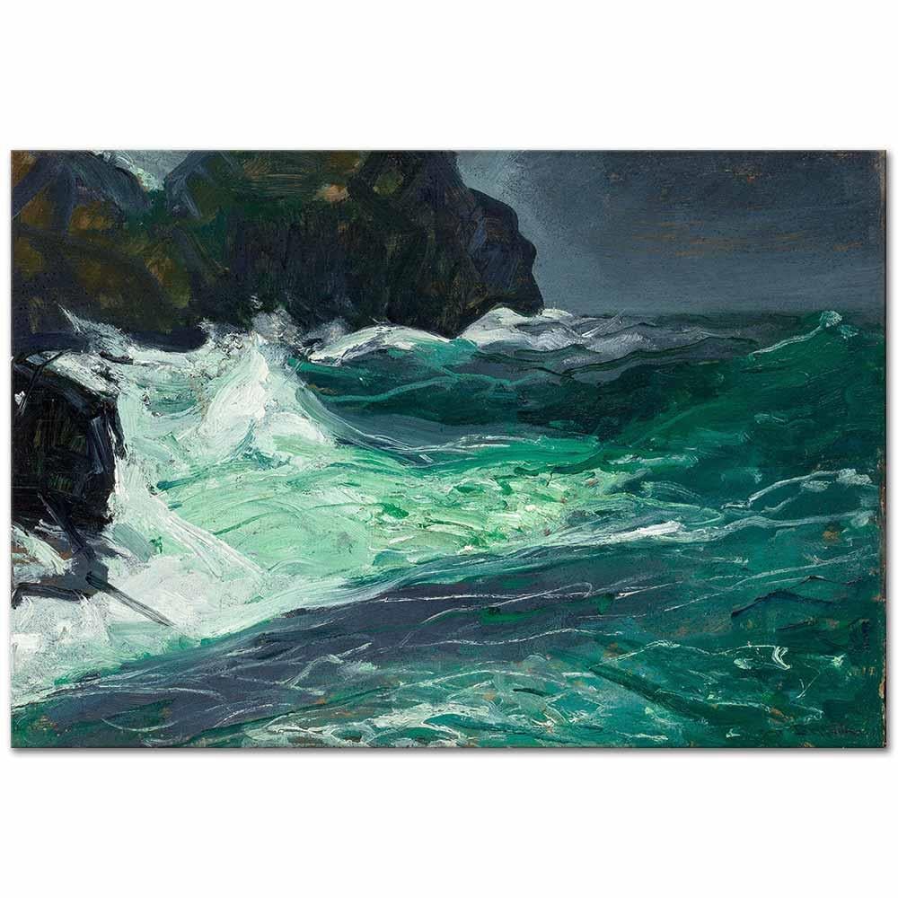 George Wesley Bellows Fırtınalı Deniz Kanvas Tablo