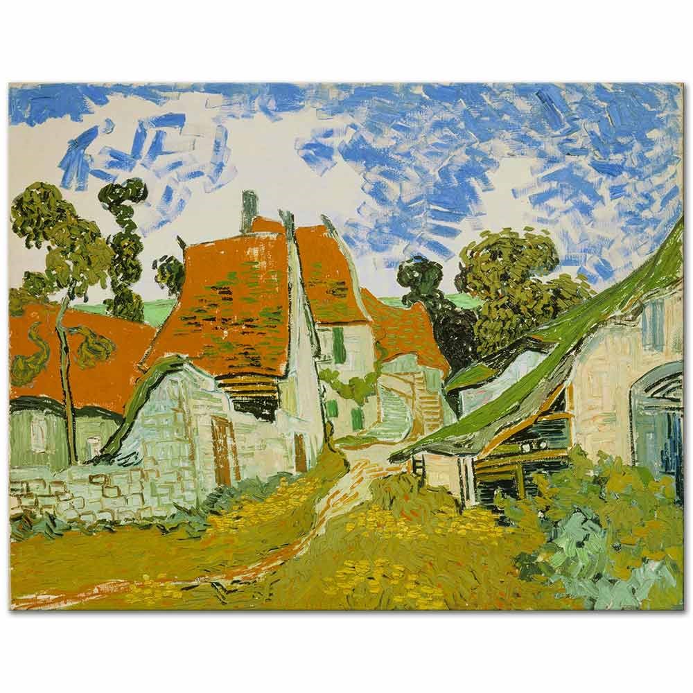 Street in Auvers-sur-Oise by Vincent van Gogh as Fine Art Print