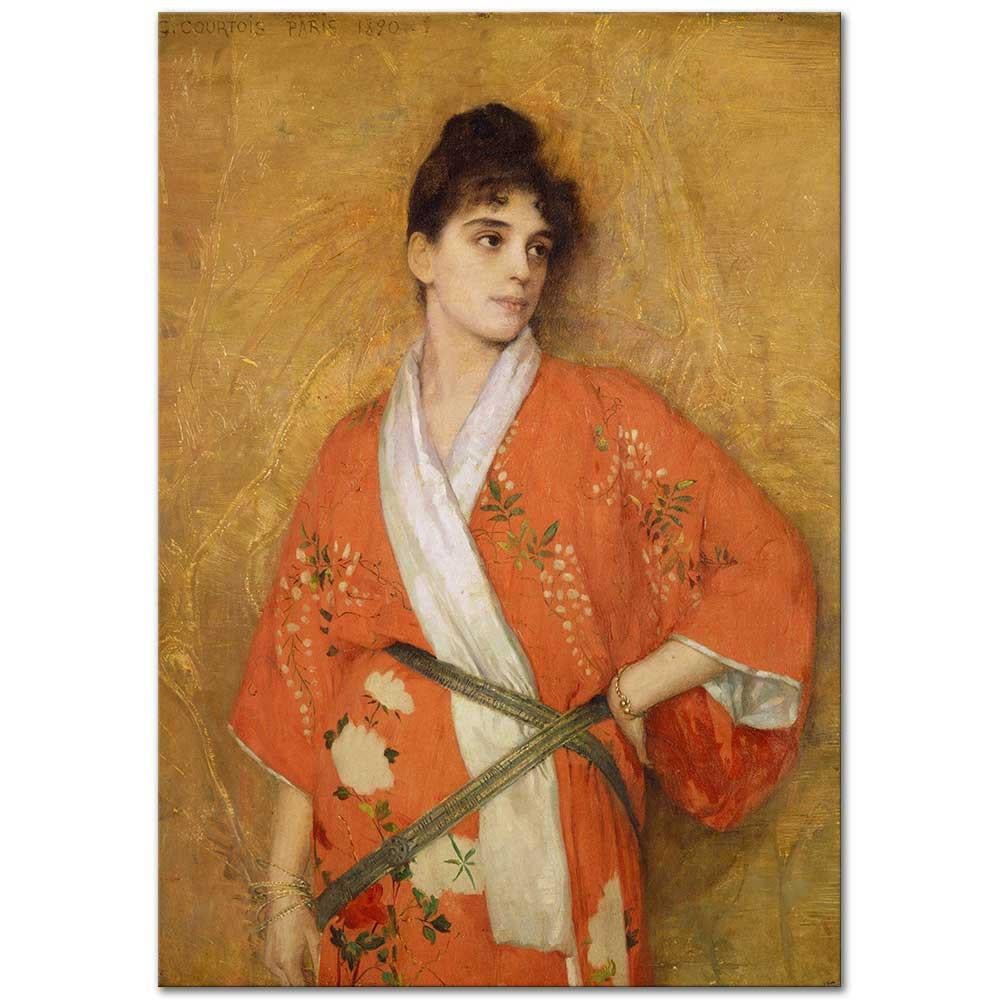 Gustave Claude Etienne Courtois Etüd Kanvas Tablo