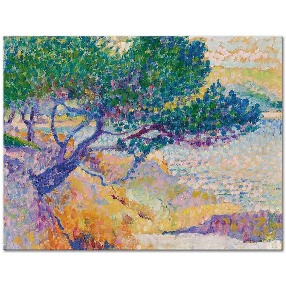 Henri Edmond Cross Cavaliere Koyu Etüdü Kanvas Tablo