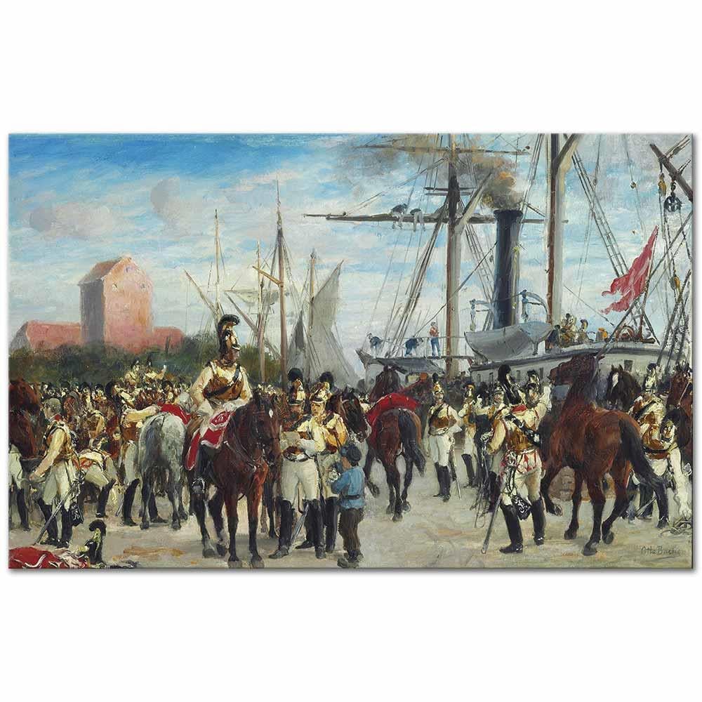 Otto Bache Korsør'da Cankurtaran Eğitimi Kanvas Tablo