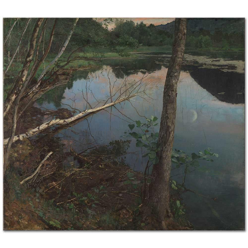 Eilif Peterssen Yaz Gecesi Kanvas Tablo