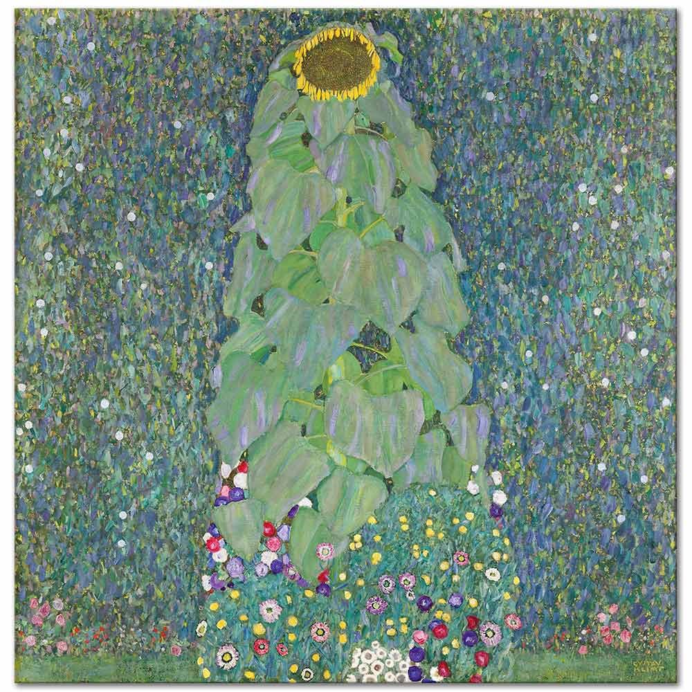Gustav Klimt Ayçiçekleri Kanvas Tablo