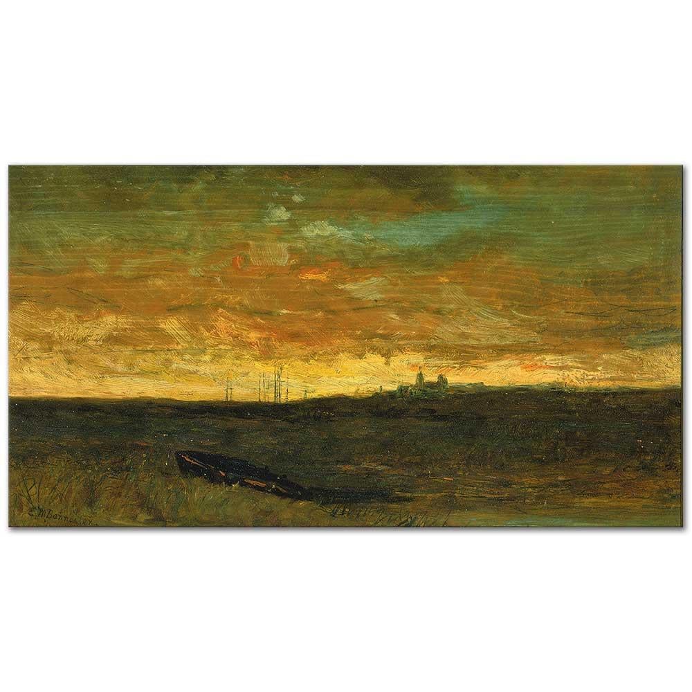 Edward Mitchell Bannister Gün Batımı Kanvas Tablo