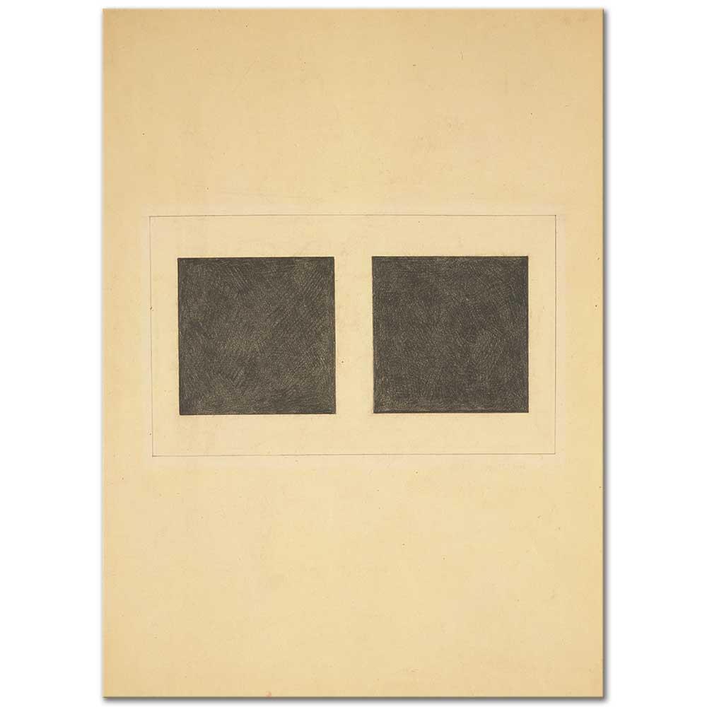 Kazimir Malevich Süprematist Elemanlar Kare Kanvas Tablo