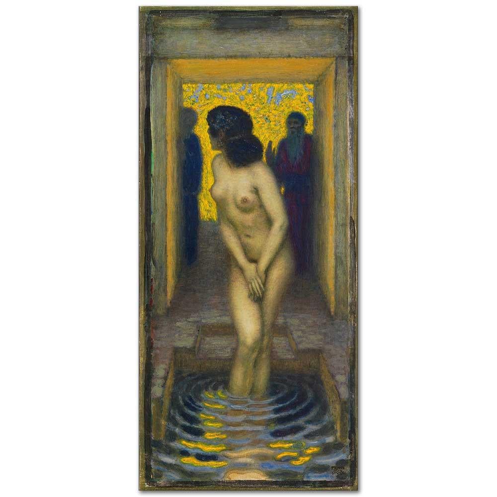 Franz von Stuck Susanna Banyoda Kanvas Tablo