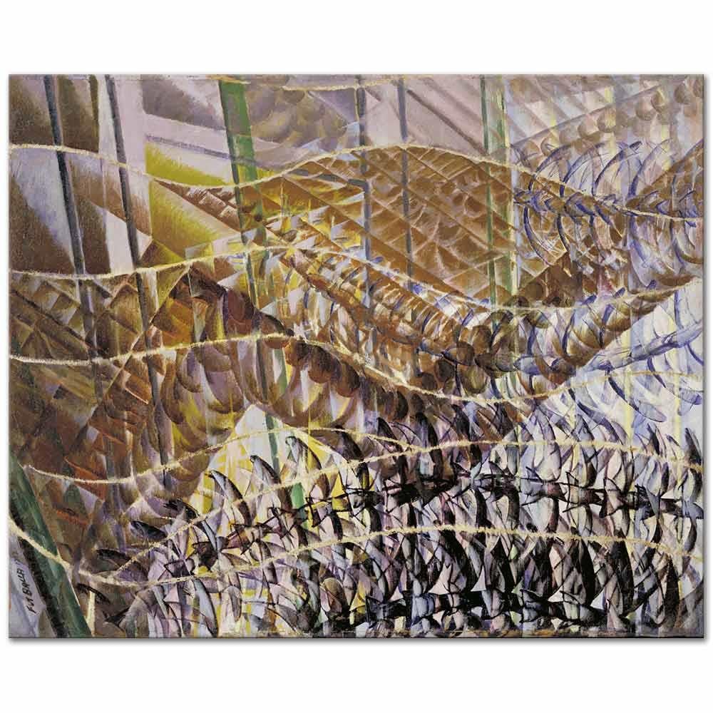 Giacomo Balla Hareketin Değişken Yolları Kanvas Tablo