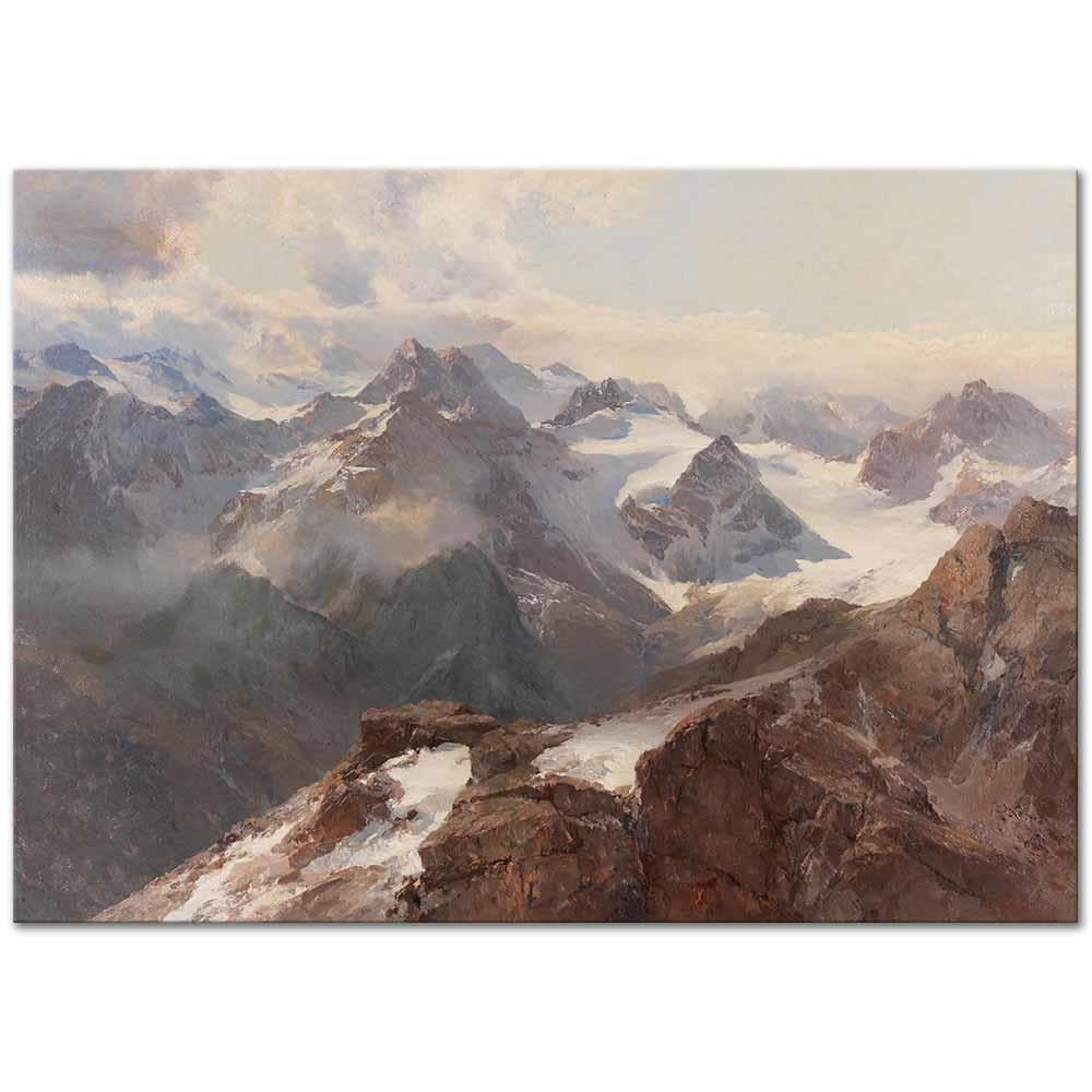 Edward Theodore Compton Büyük Maderer'den Sylvretta Kanvas Tablo