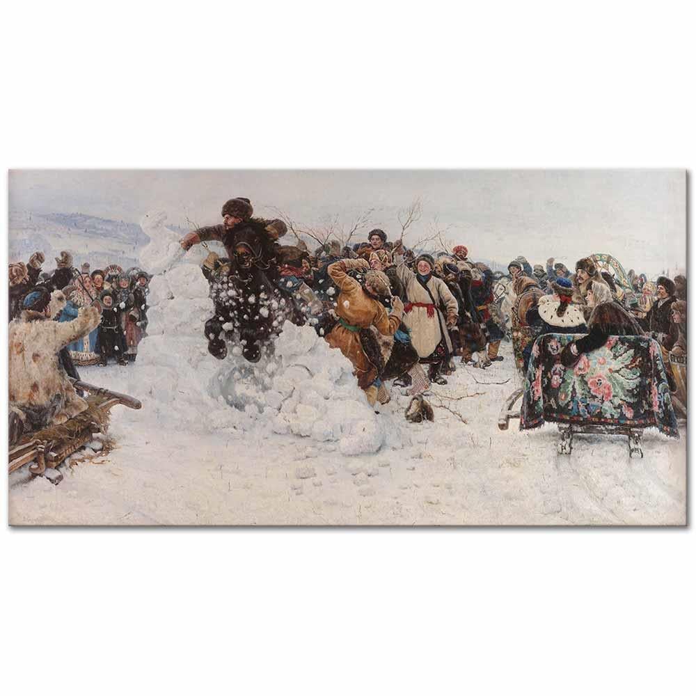 Vasily Surikov Karda Oyun Kanvas Tablo