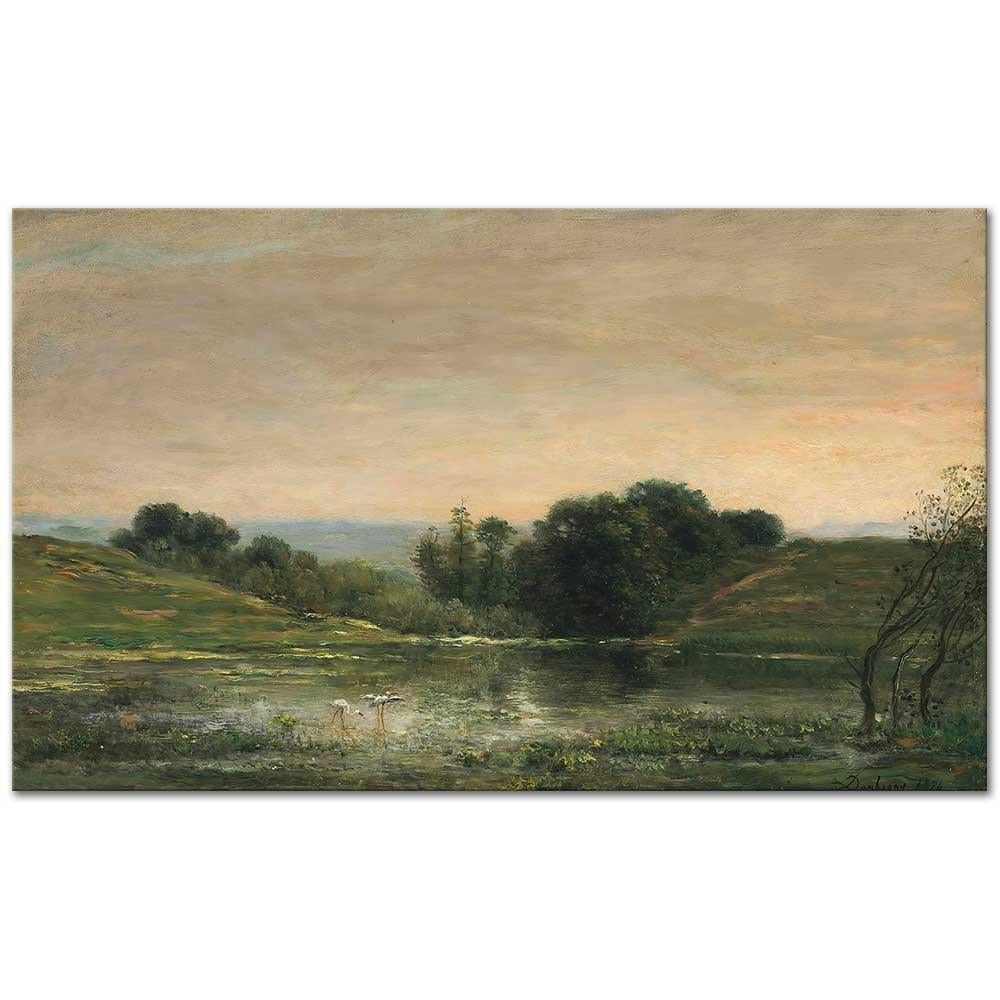 Charles François Daubigny Gillieu Göleti, Dauphine Yalnızlık Kanvas Tablo