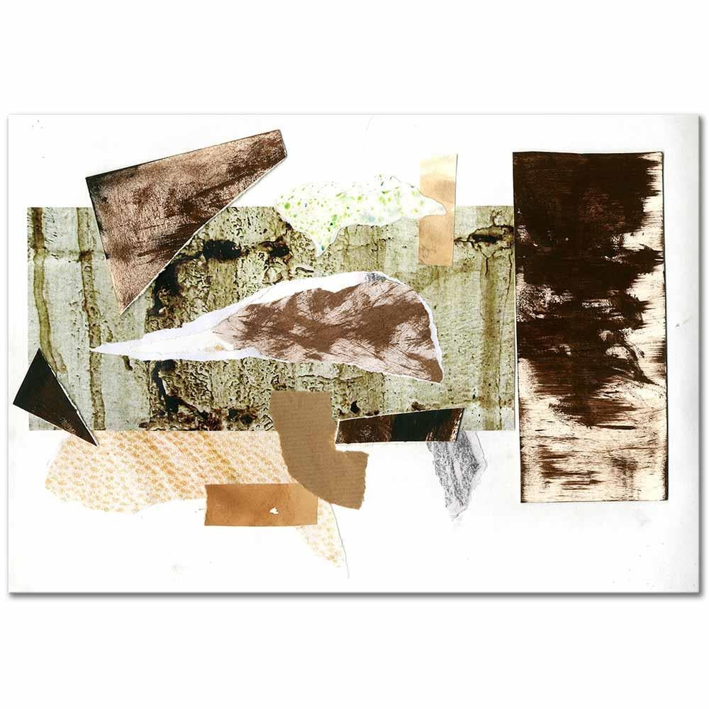 Kurt Schwitters Dokular Kanvas Tablo