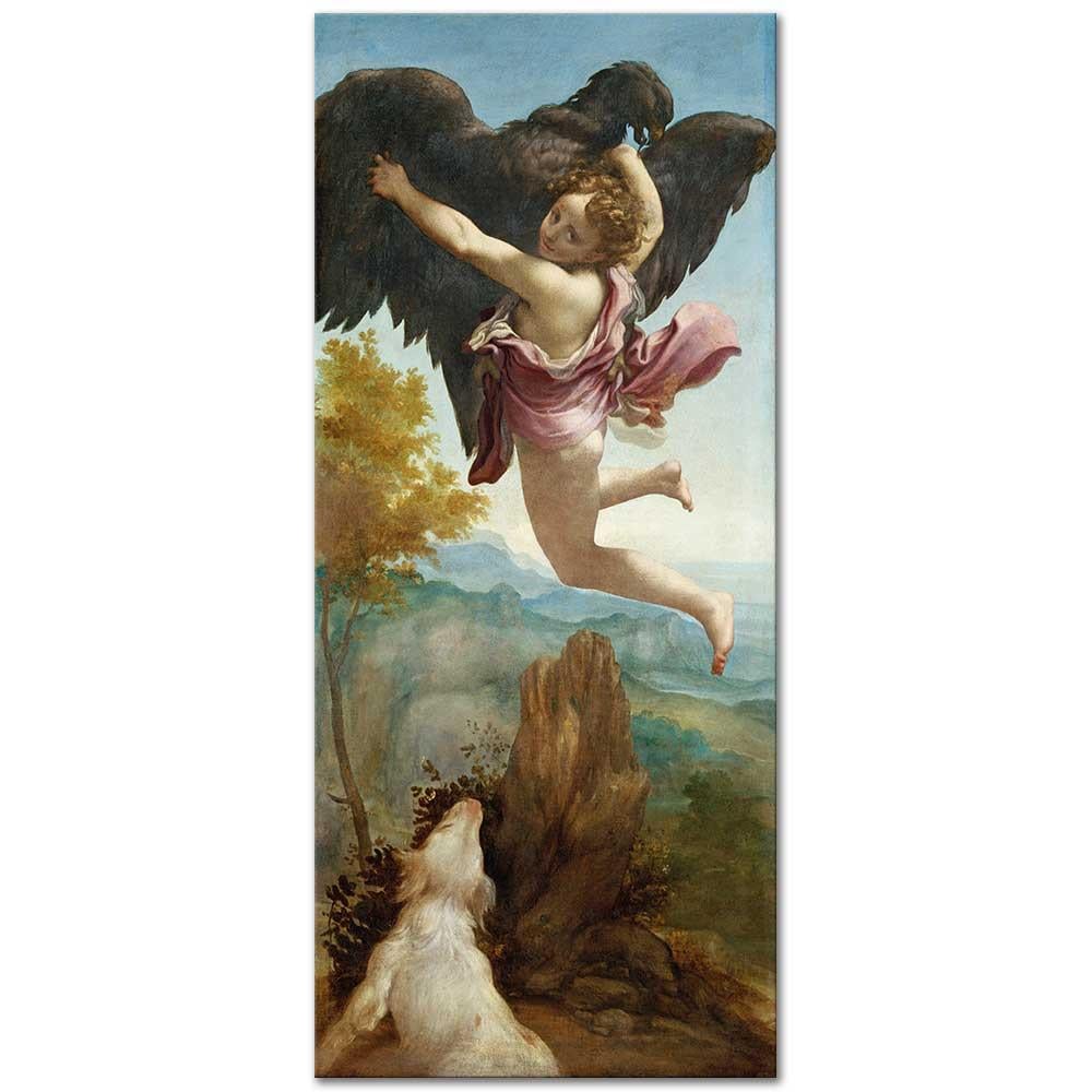 Antonio Allegri da Correggio Ganymede'nin Kaçırılışı Kanvas Tablo