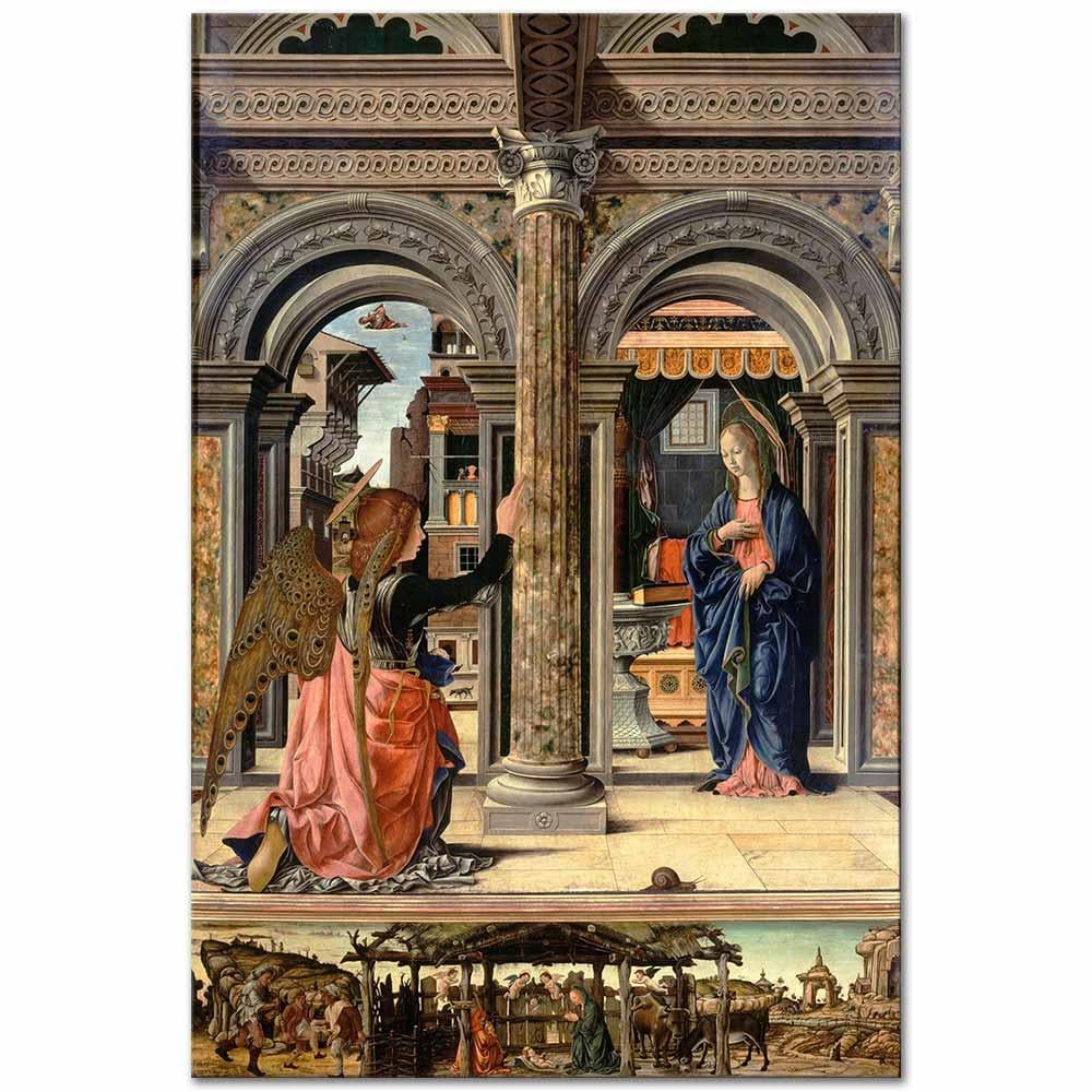 Francesco del Cossa Tebliğ Kanvas Tablo