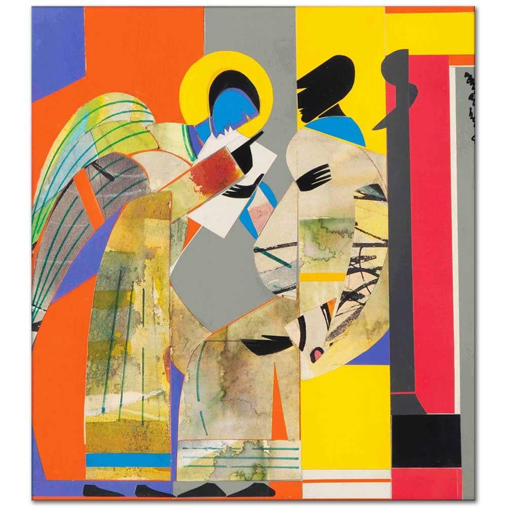 Romare Bearden Müjdeli Haber Kanvas Tablo