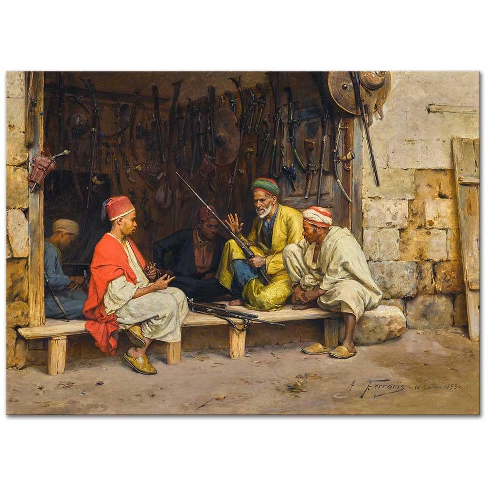 Arthur von Ferraris Silah Dükkanı Kanvas Tablo
