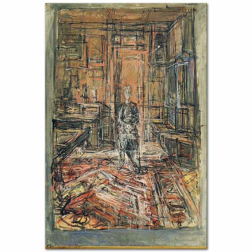 Alberto Giacometti Sanatçının Annesi Kanvas Tablo