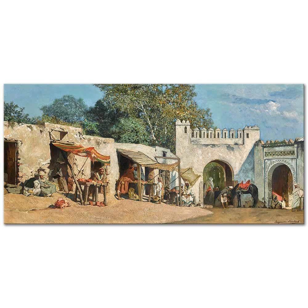 Jean Joseph Benjamin Constant El Fahs Kapısı Tangier Kanvas Tablo