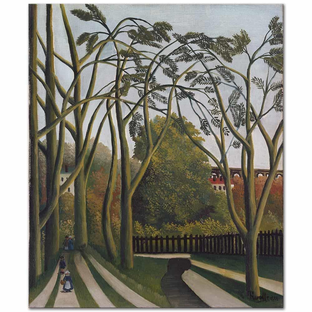 Henri Rousseau Bicêtre Yakınlarındaki Bièvre'de Banklar Kanvas Tablo