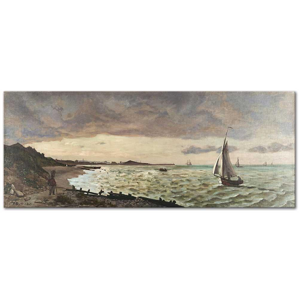 Frederic Bazille Sainte Adresse Sahili Kanvas Tablo