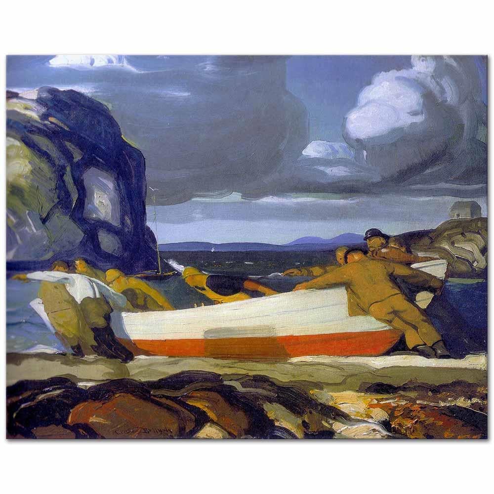 George Wesley Bellows Büyük Sandal Kanvas Tablo