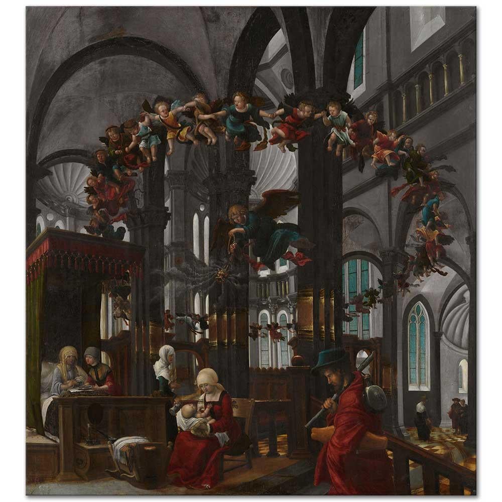 Albrecht Altdorfer Meryem'in Doğumu Kanvas Tablo
