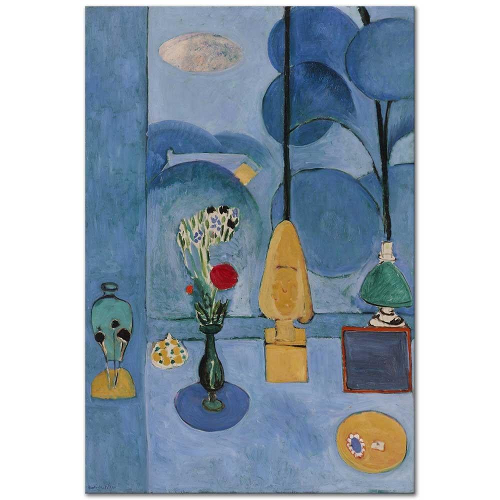 Henri Matisse Mavi Pencere Kanvas Tablo
