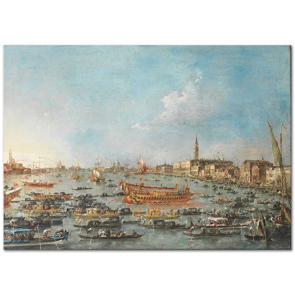 Francesco Guardi Venedik'te Festival Kanvas Tablo