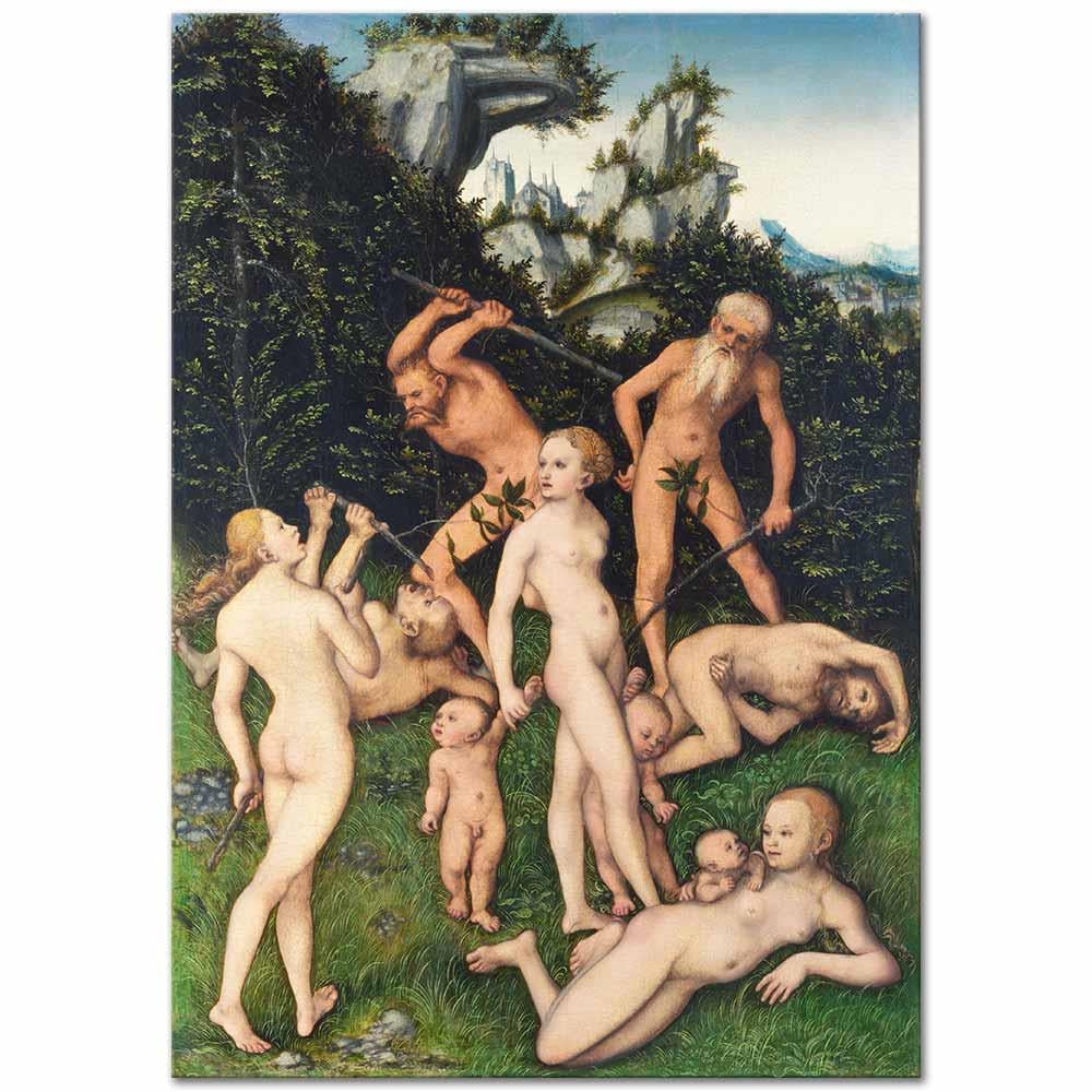 Lucas Cranach Gümüş Zamanlar Kanvas Tablo