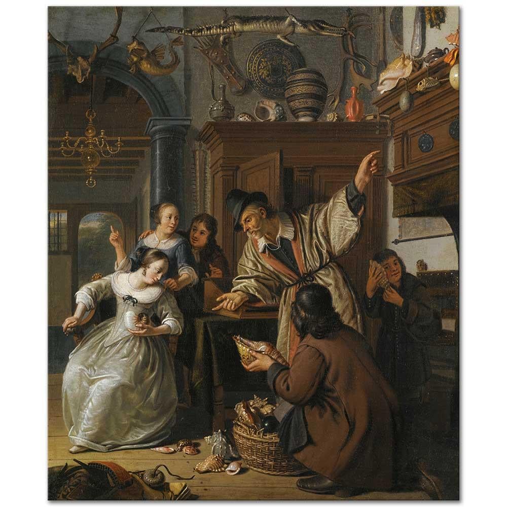 Cornelis de Man İlginç Ürünler Satıcısı Kanvas Tablo