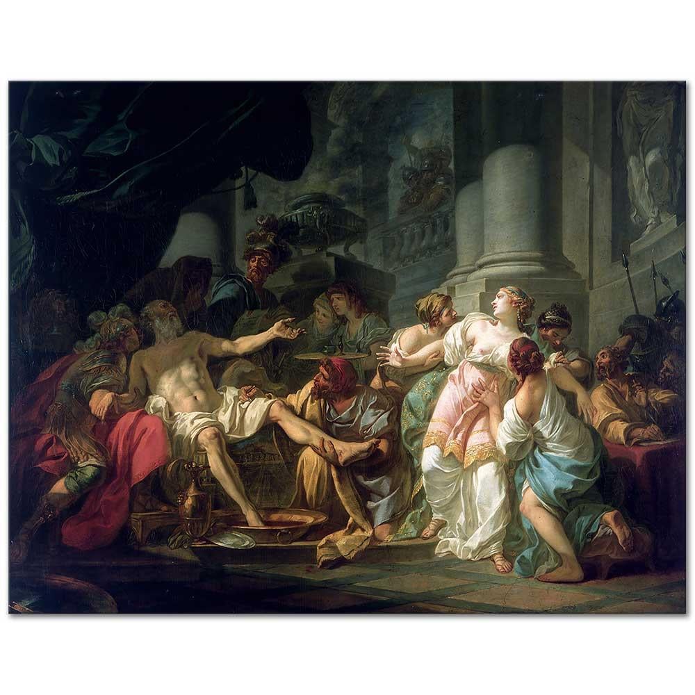 Jacques Louis David Seneca'nın Ölümü Kanvas Tablo