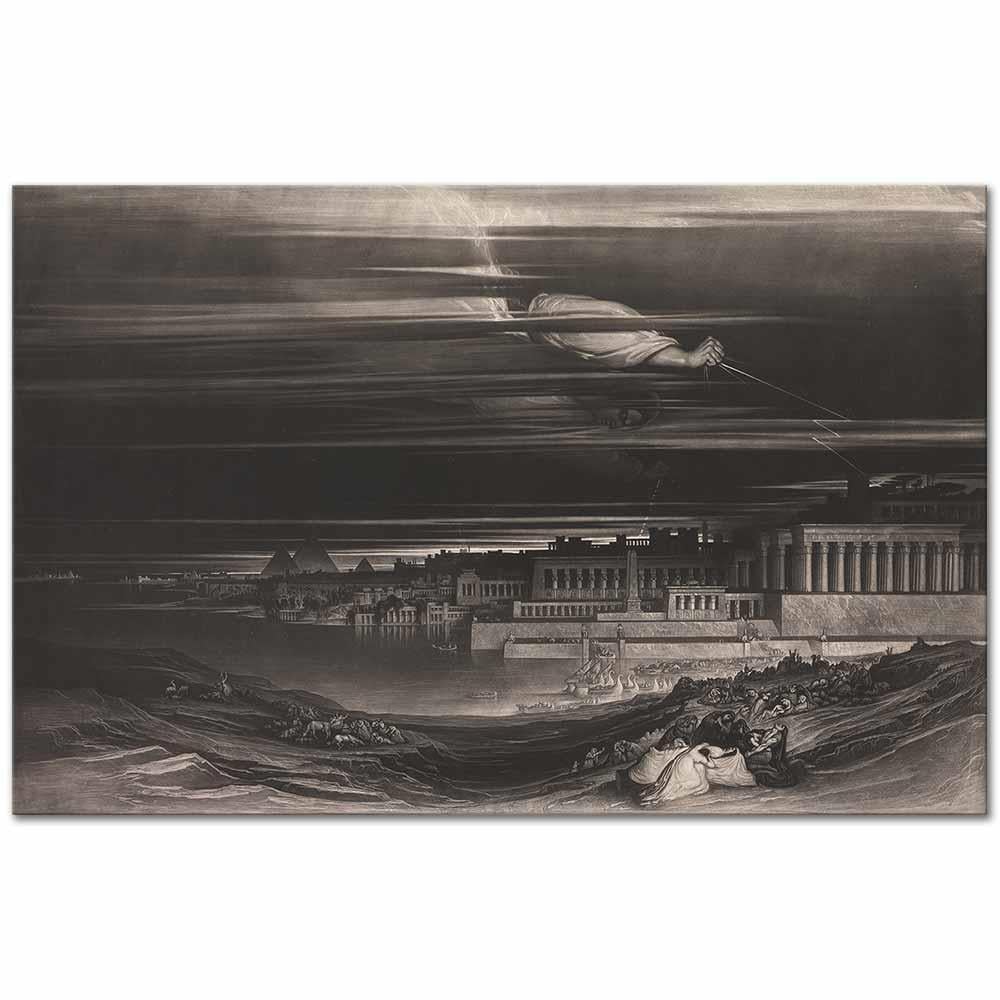 John Martin Yok Edici Melek Kanvas Tablo